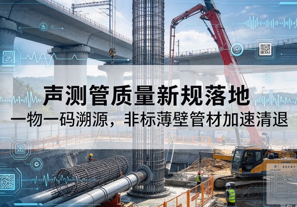 南岔声测管质量新规落地，一物一码溯源，非标薄壁管材加速清退